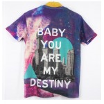 Purple Baby You Are My Destiny Short Sleeves Mens T-Shirt
